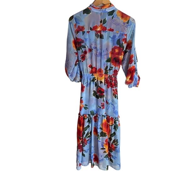 MISA Marsala Floral Shirtdress - Picture 3 of 16
